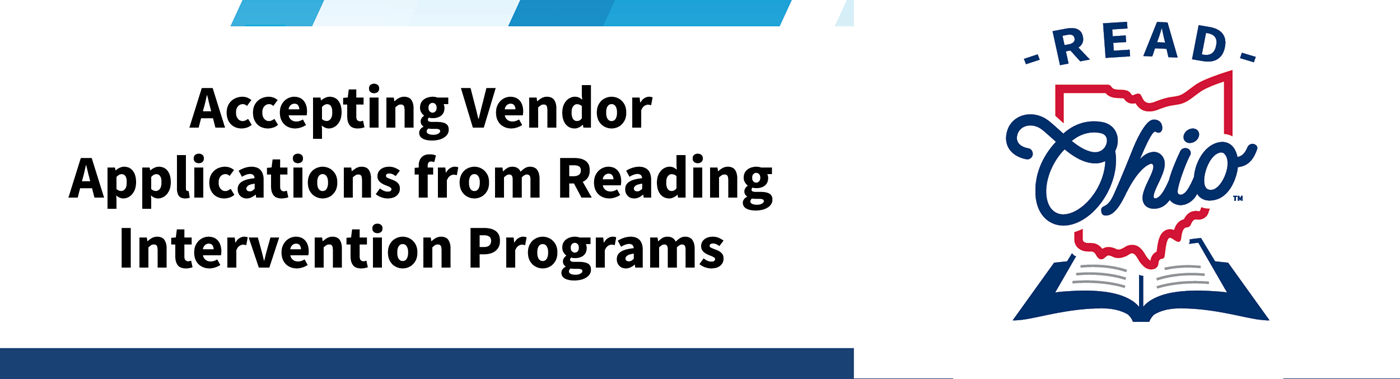 Department Accepting Vendor Applications From PreK Through 12 Reading ...