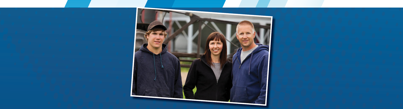 environmental portrait of a family of farmers