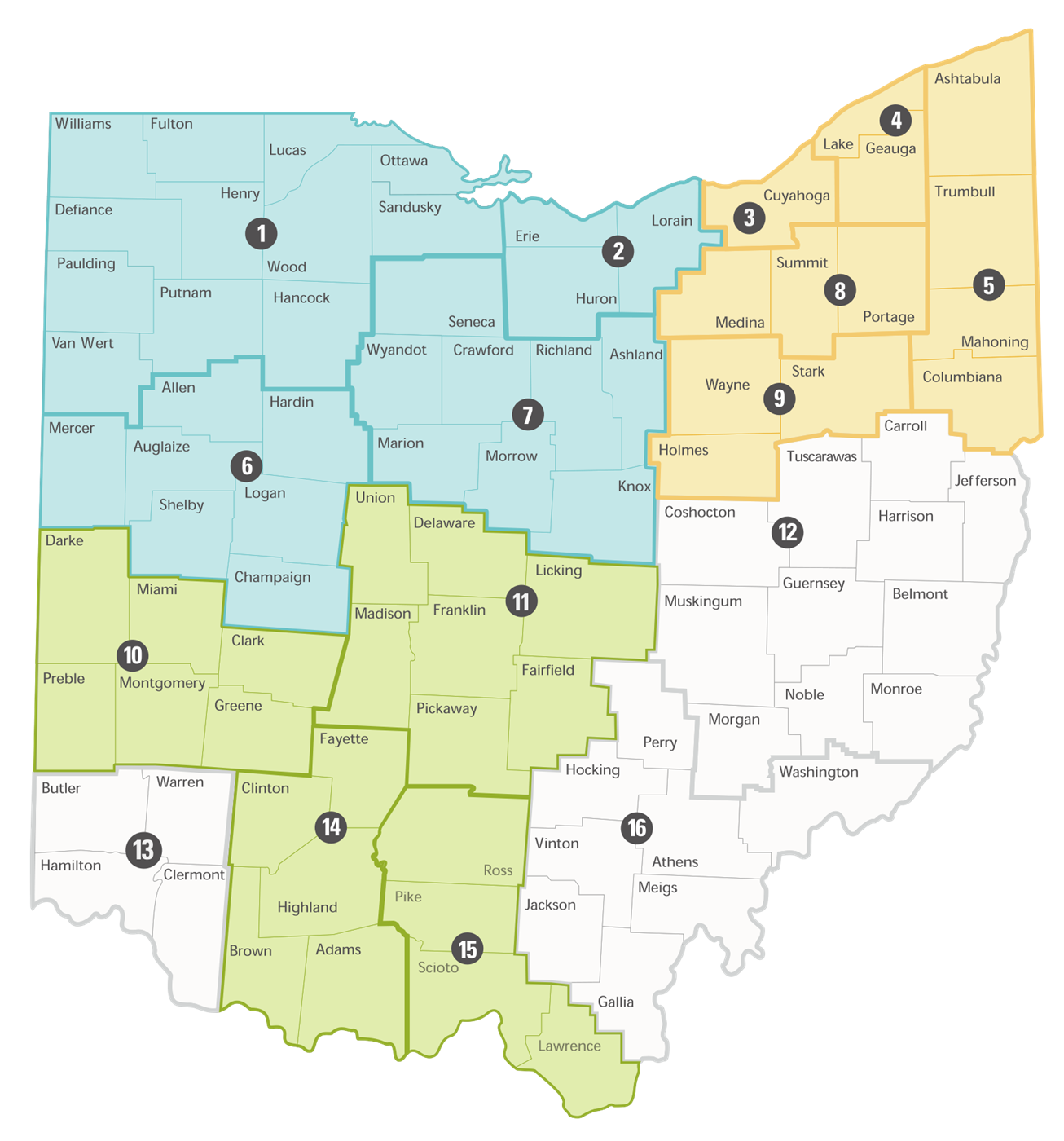 regional map for preschool special education which is elaborated on below