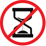 image of a time clock with a do not sign through it