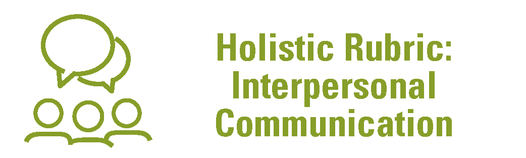 Holistic Rubric for Interpersonal Communication banner