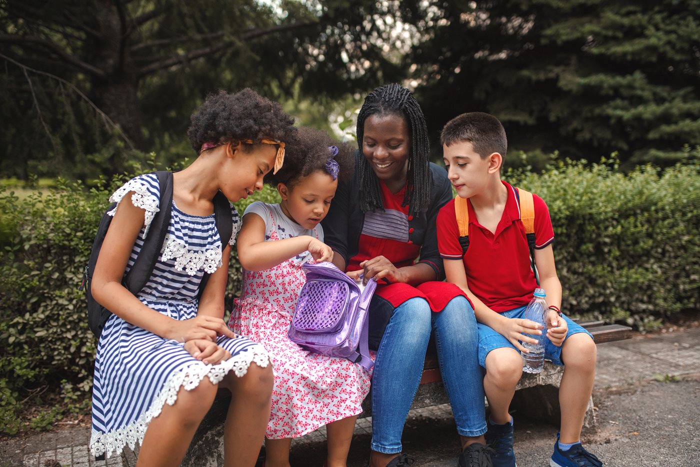 Parent involved in children's school activity
