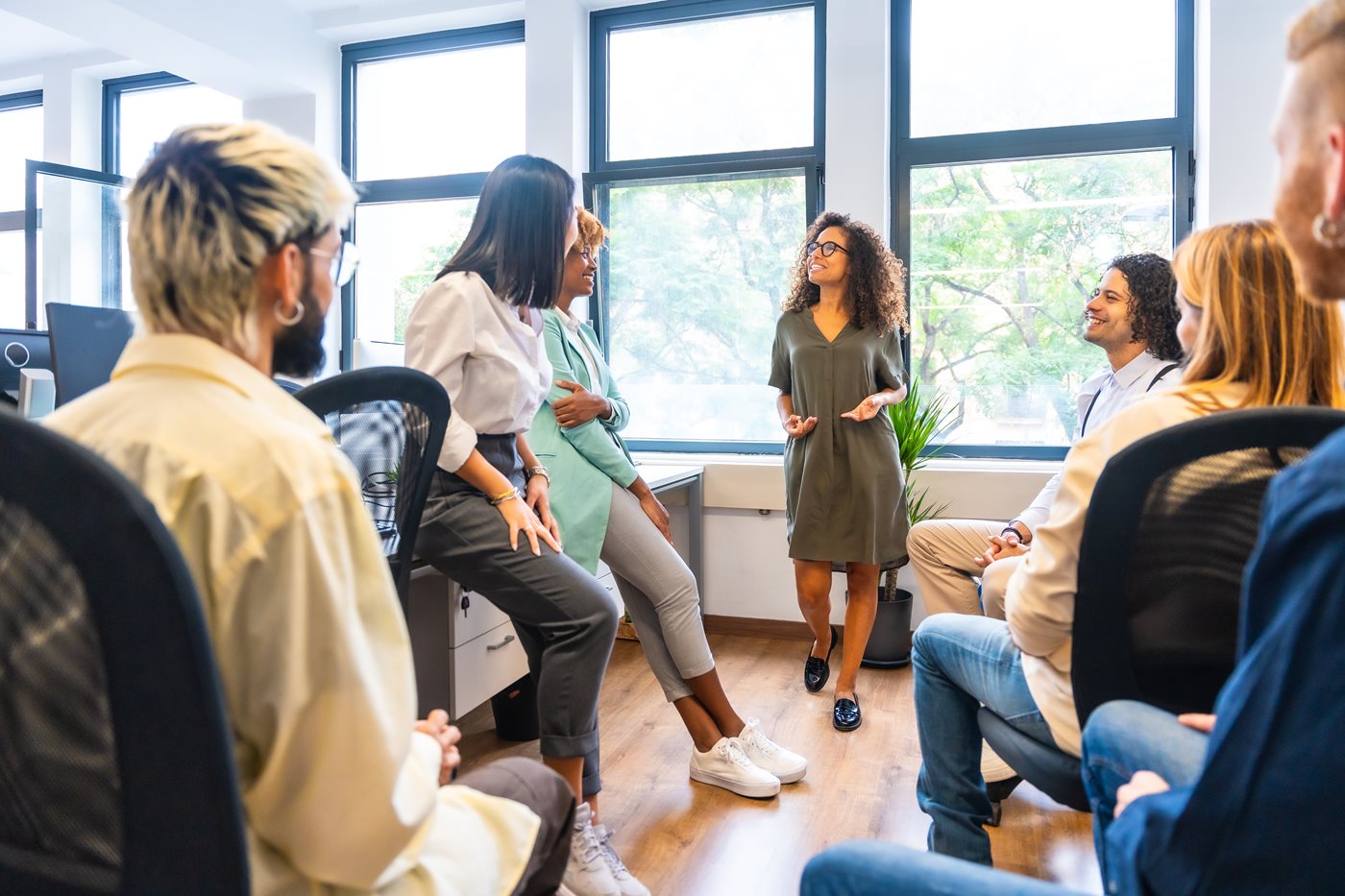 People in meeting