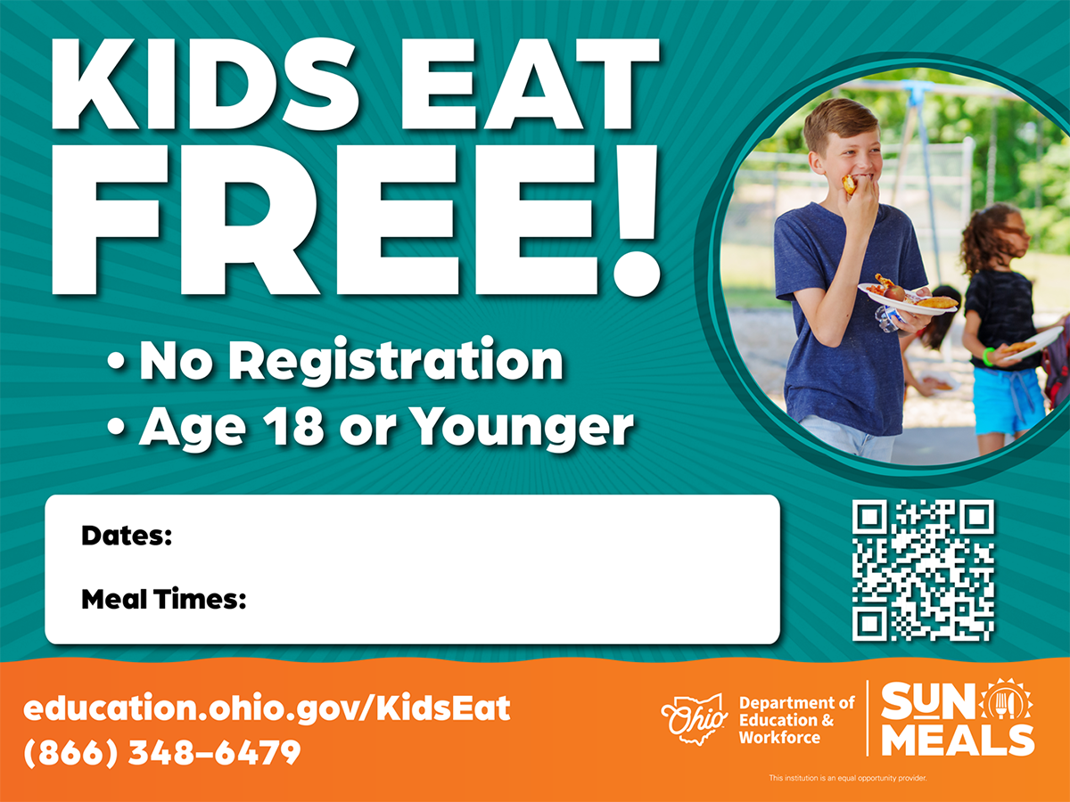 SUN Meals yard sign example