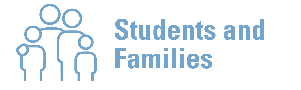 Students and families section button