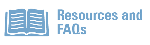 Button for Resources and FAQs