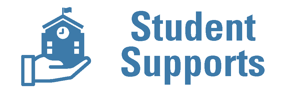 button takes you to a page about student supports