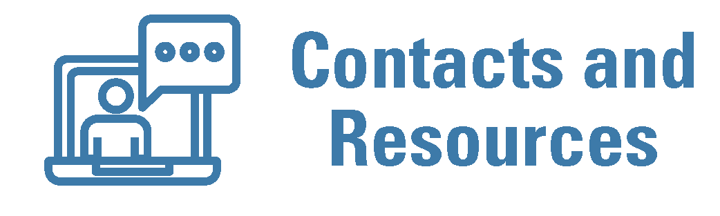 Button for Contacts and Resources
